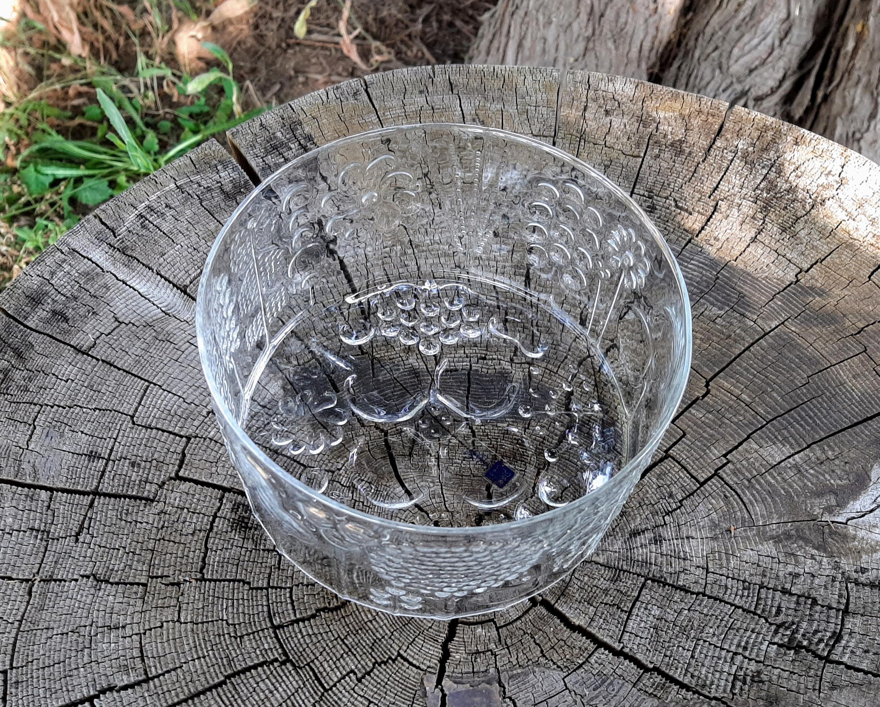 セブンイレブン 冬ギフト 2025 Flora Arabia Nuutajarvi Medium Oiva by Design Bowl Glass 工芸品