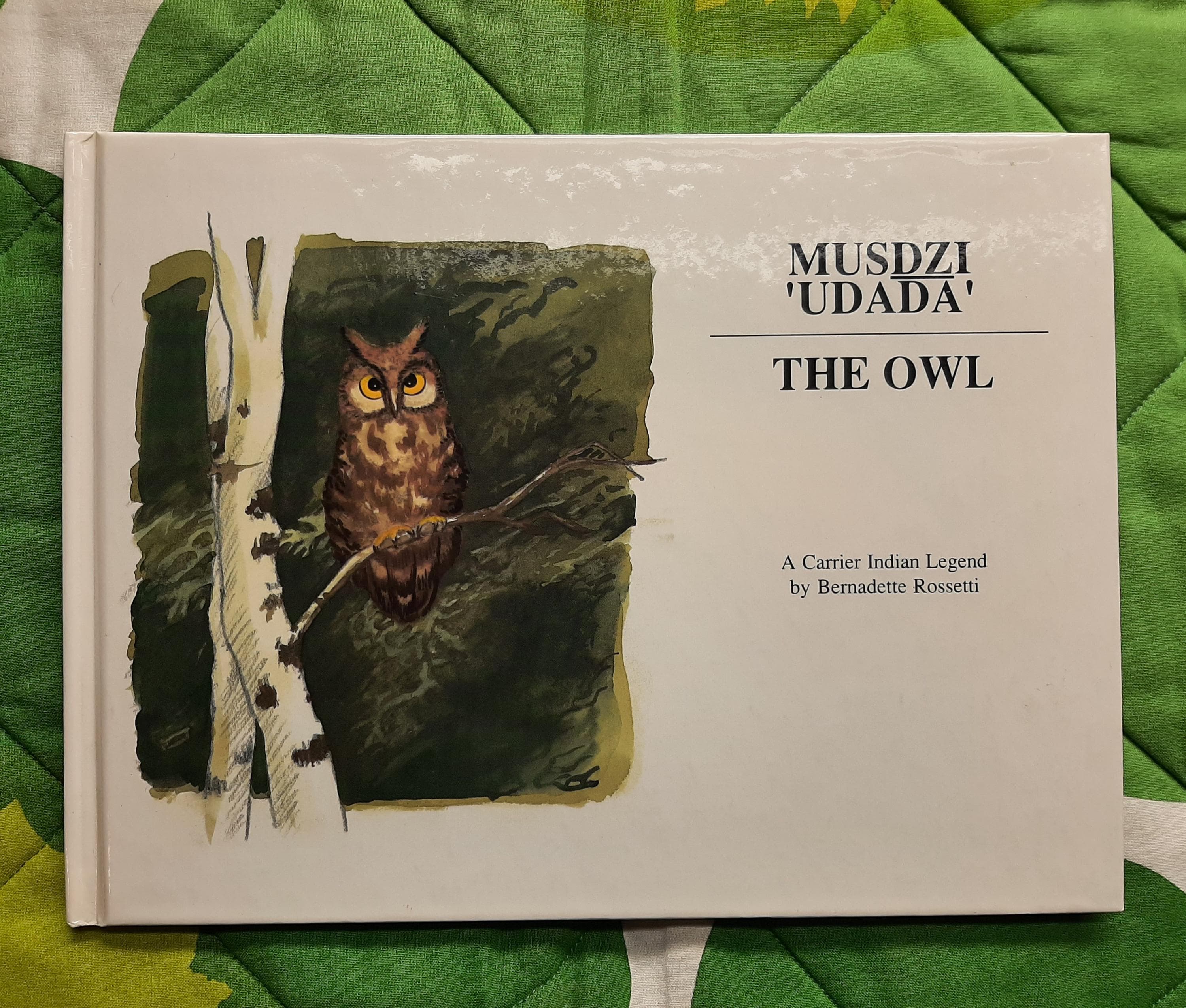Musdzi 'Udada' The Owl, A Carrier Indian Legend book by Bernadette Rossetti