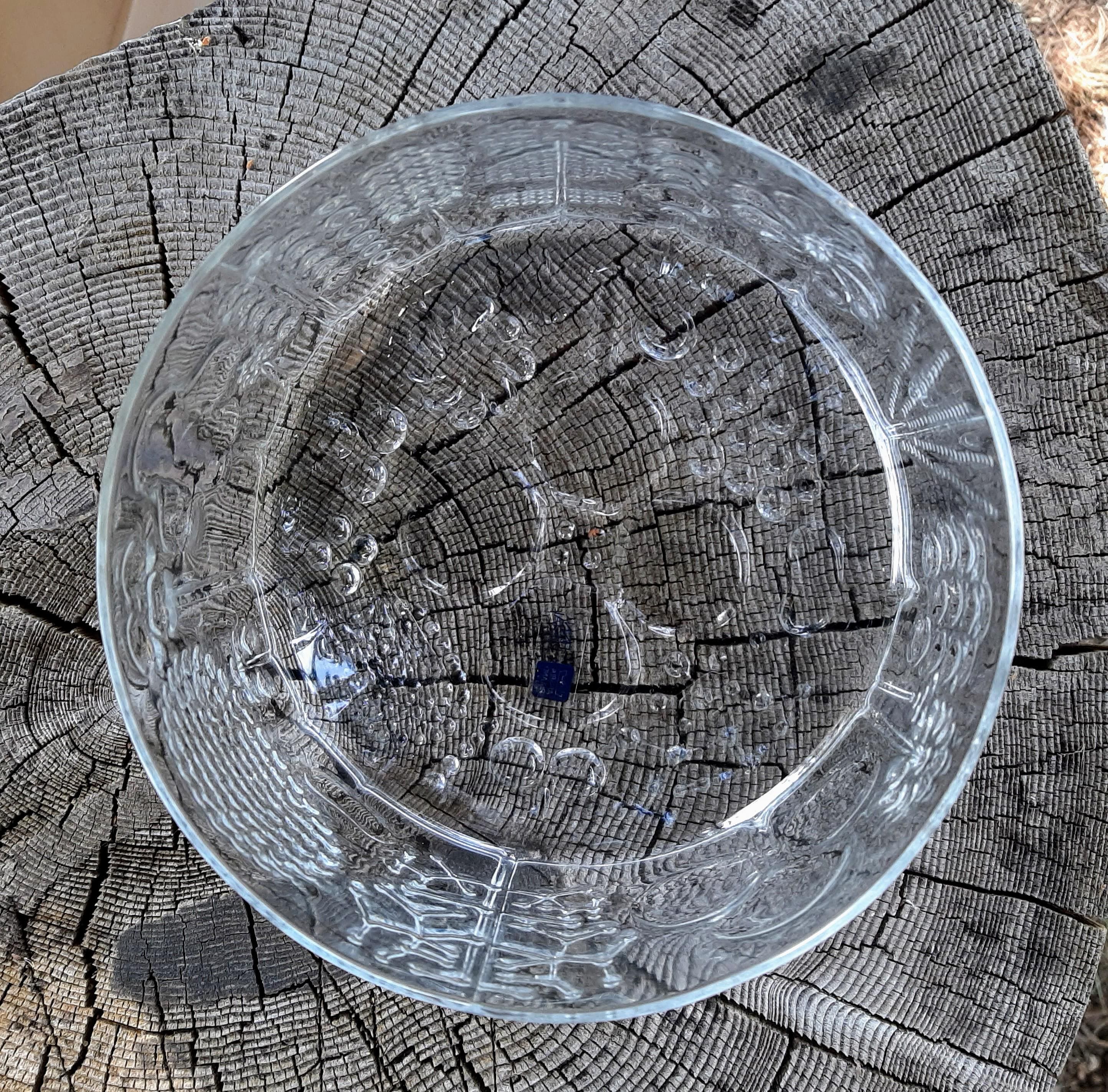 人気のクリスマスアイテムがいっぱい！ Medium Flora Arabia Nuutajarvi Glass Oiva by Design Bowl 工芸品
