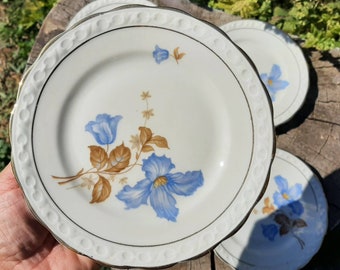 B N Oyldensten Dekoreret i Danmark, set of four side plates