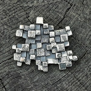 Guy Vidal cube brooch