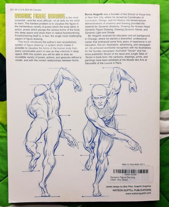 洋書 Dynamic figure drawing by Burne Hogarth Dynamic Figure Drawing Book by Burne Hogarth - Etsy