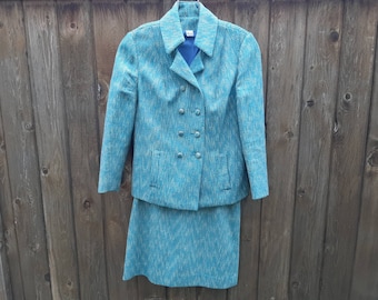 Junior or youth vintage tweed suit, Barbie Junior tag 2 piece skirt and jacket