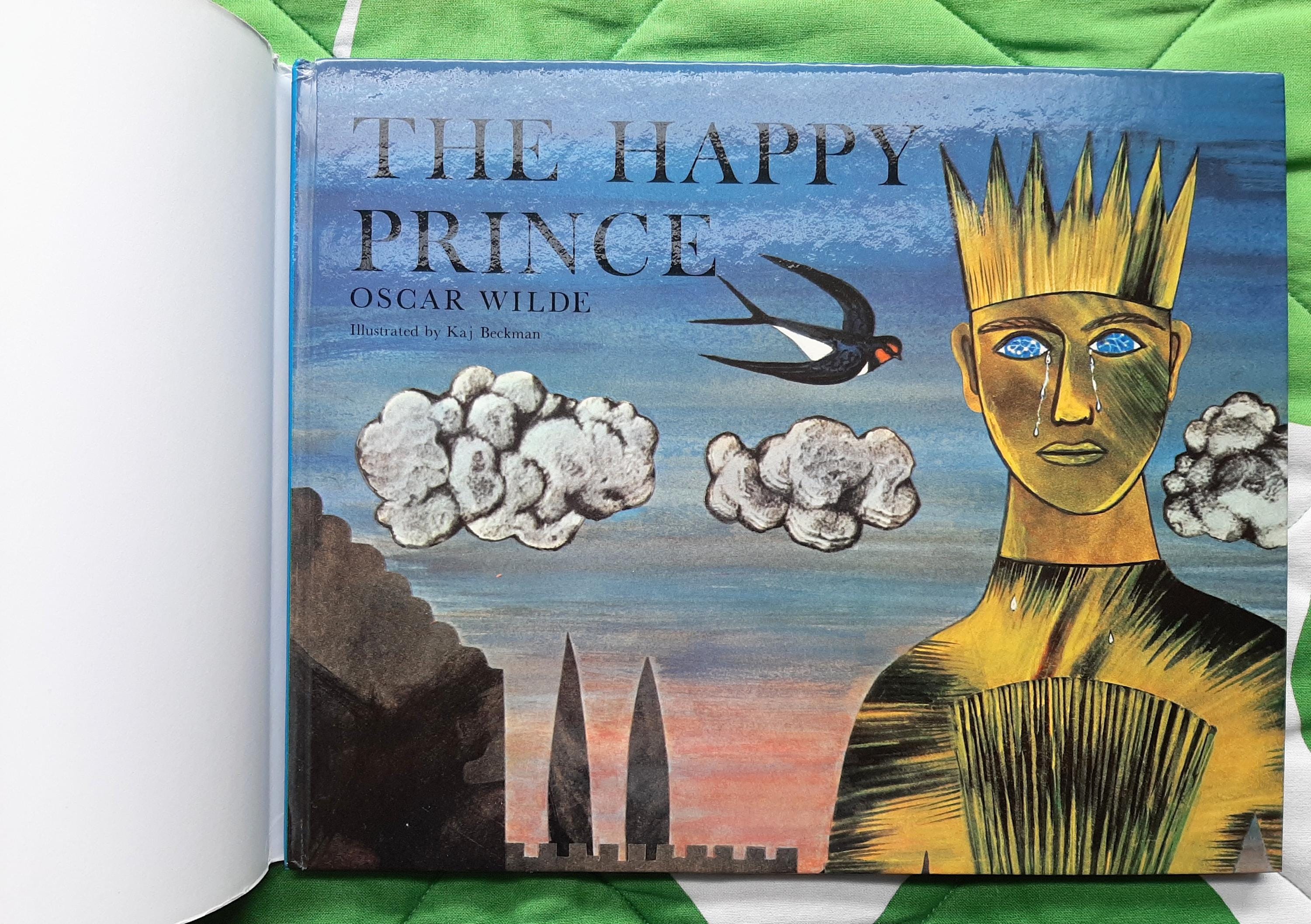 The Happy Prince Book by Oscar Wilde, Illustrated by Kaj Beckman