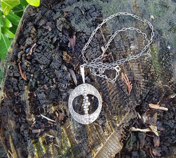 Brutalist style pendant necklace from Austria. - image 2