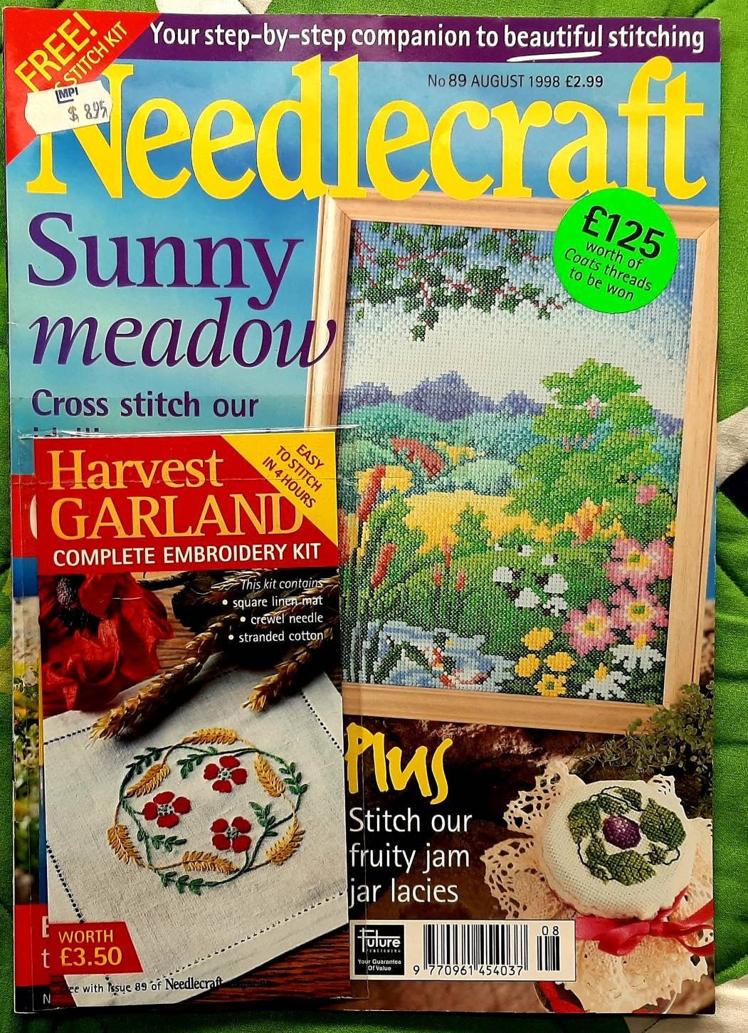 Needlecraft UK magazine. Issue 89 August 1998. Patterns Etsy