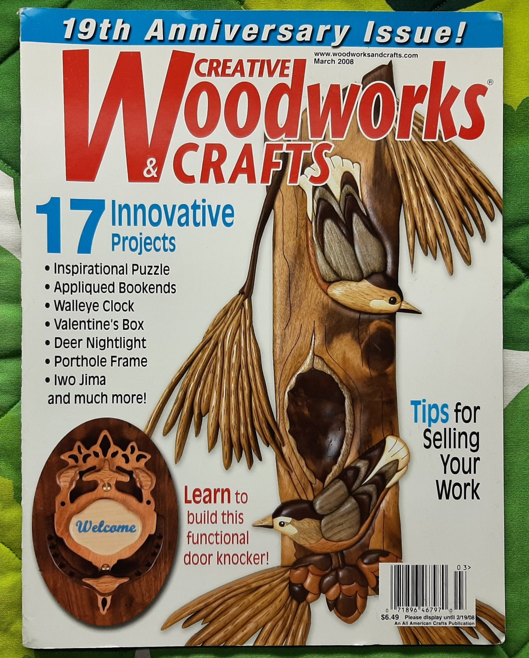 Creative Woodworks &amp; Crafts Magazine, March 2008 Issue 130 - Etsy