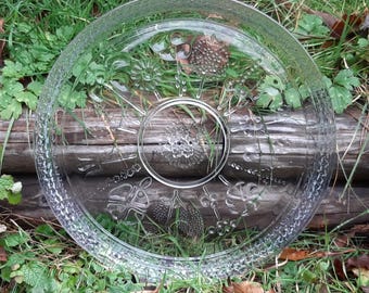 Italglass Italy, Flora design cheese and cracker plate