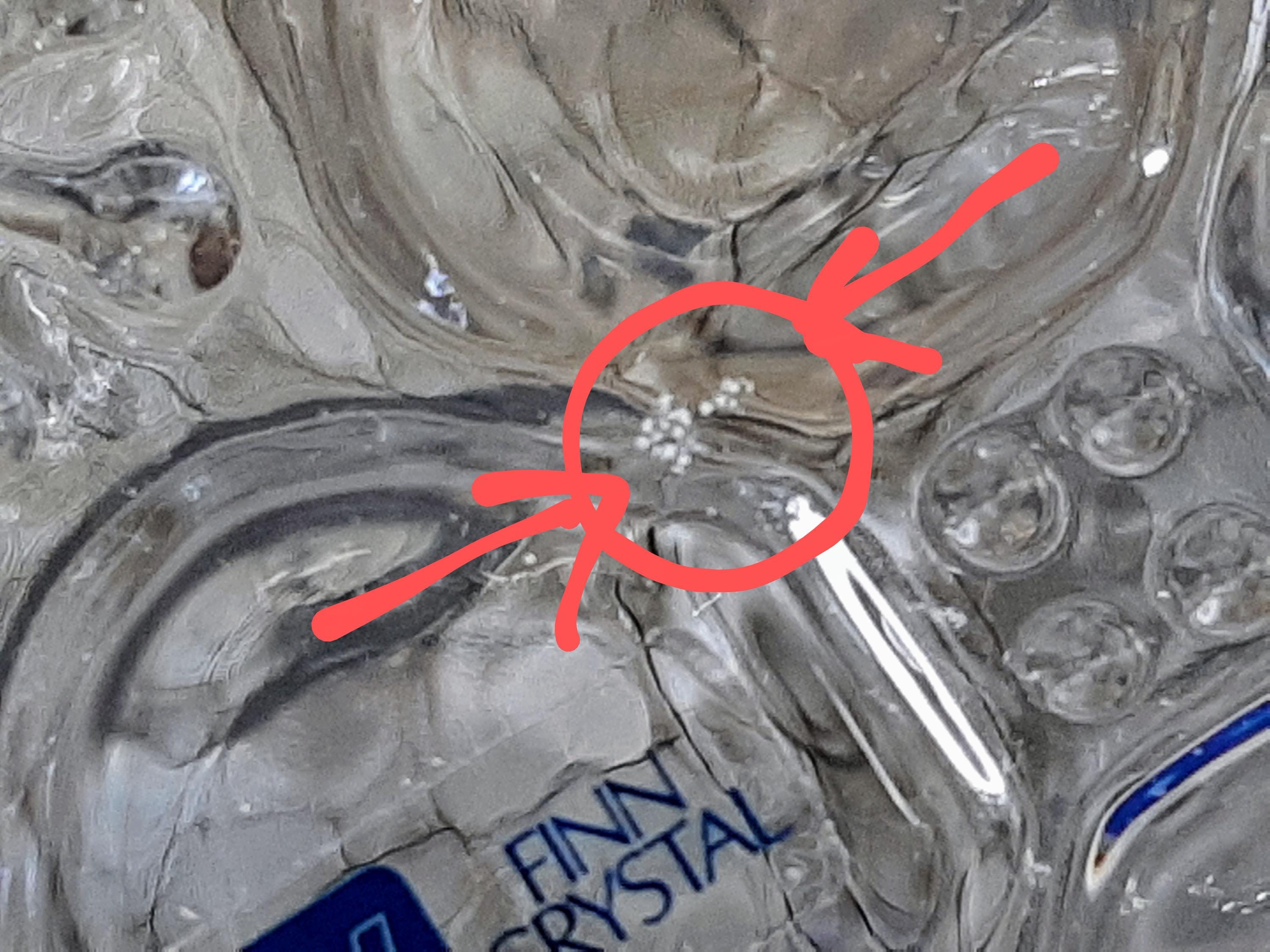 Nuutajarvi Arabia Flora Medium Glass Bowl Design by Oiva