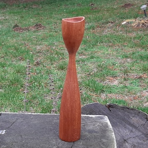 Danish teak candlestick