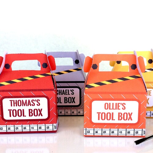 Tool Box Favor Box. Construction Site Themed Party. Dad Gift Etsy