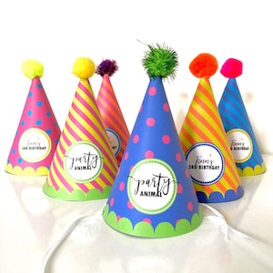 Printable Animal Party Hats