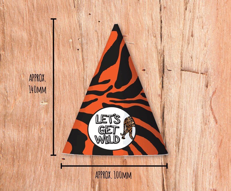 Safari Party Hats INSTANT DOWNLOAD PRINTABLE Editable Kids - Etsy