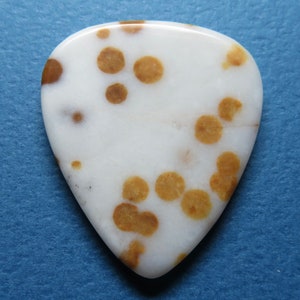 Polka Dot Agate Gemstone Guitar Pick, Stone Guitar Pick