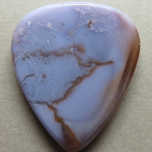 Burro Creek Agate Gemstone Guitar Pick, Stone Guitar Pick