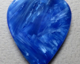 Vibrant Blue Starburst Stone, Gemstone Guitar Pick, Stone Guitar Pick, Jazz III XL Size