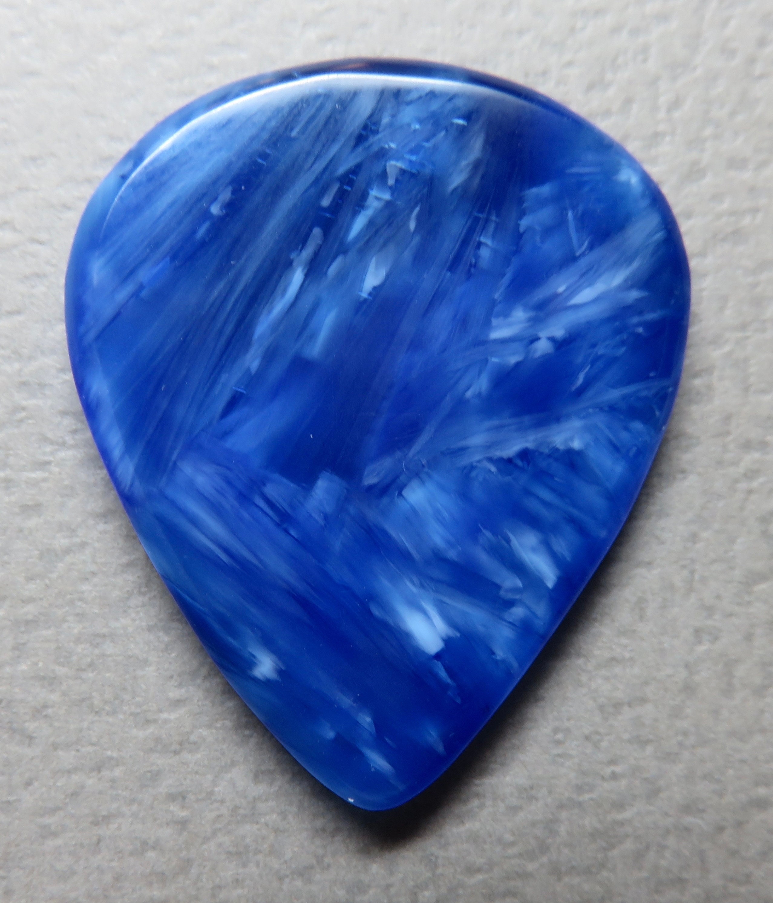 Vibrant Blue Starburst Stone Gemstone Guitar Pick Stone Guitar