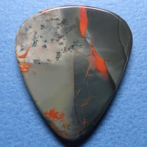 Blue Mountain Jasper Gemstone Guitar Pick, Stone Guitar Pick, Jasper Pick