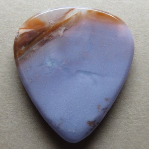 Burro Creek Agate Gemstone Guitar Pick, Stone Guitar Pick