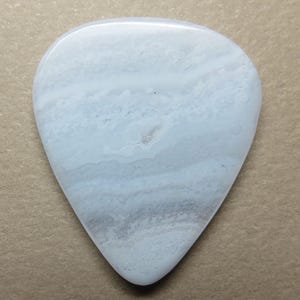 Blue Lace Agate Gemstone Guitar Pick, Stone Guitar Pick