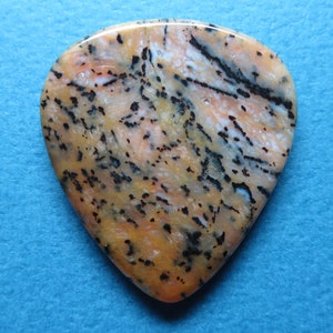 Cheetah Agate Gemstone Guitar Pick, Stone Guitar Pick, Agate Pick