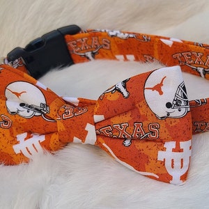 University of Texas Dog Collar ~ College Football Dog Collar ~ Texas longhorns Collar