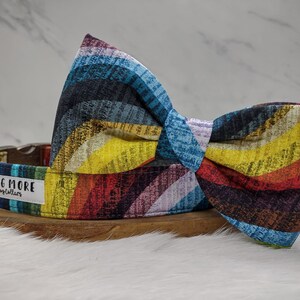 Earthy tones boho dog collar ~ Rainbow stripes dog collar ~ Cool dog collar ~ Marble striped collar ~ Geometrical pattern dog collar