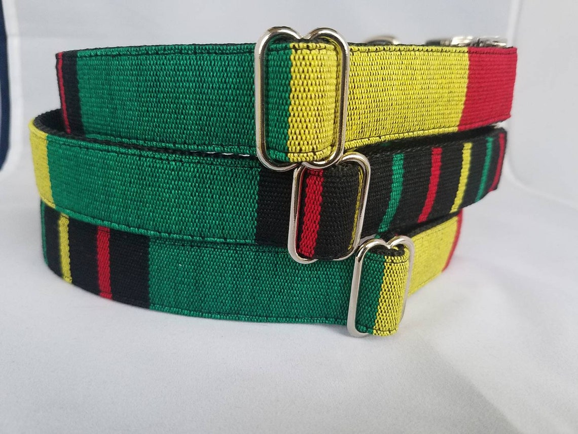 Rasta Dog Collar One Love Dog Collar Cool Dog Collar | Etsy