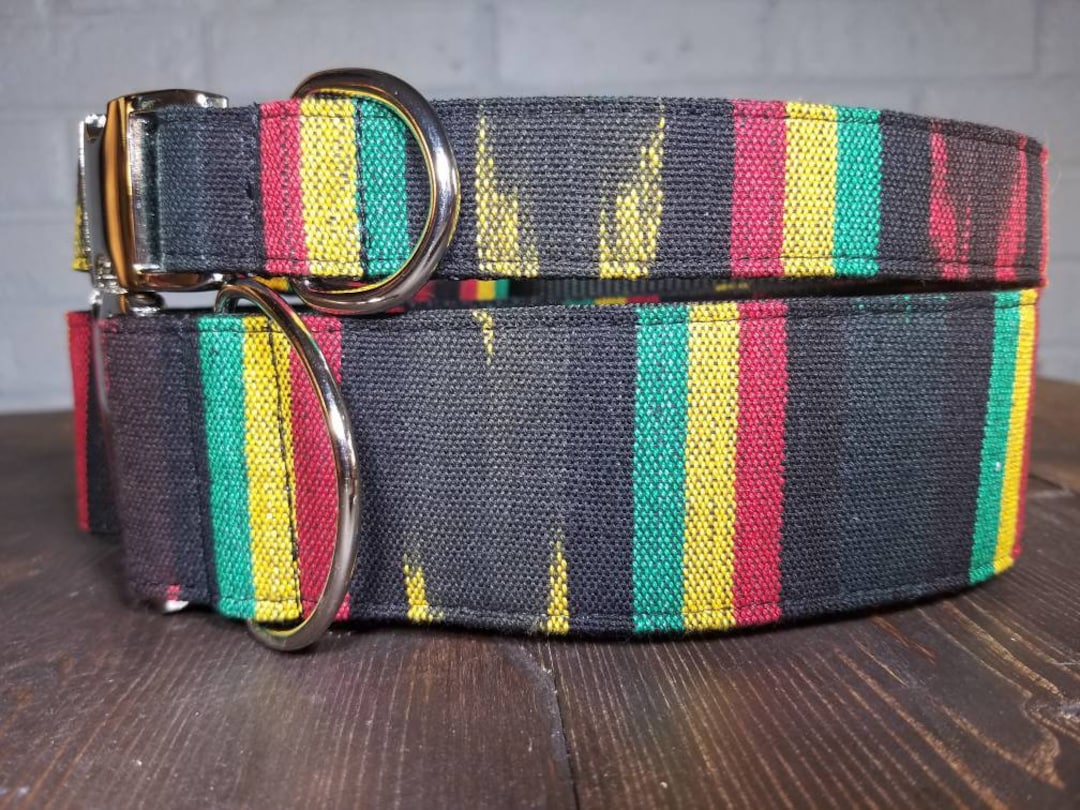 Rasta Dog Collar One Love Dog Collar Cool Dog Collar Rastafarian
