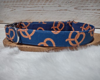 Pretzel dog collar - Foodie collar for large dog - Pretzel & Beer dog collar - Fair food collar - Funny dog collars - Cool dog collar