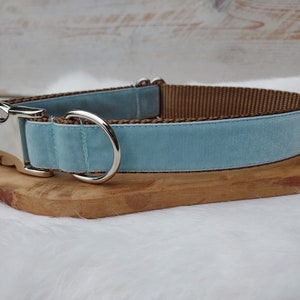 Pet collar in Tiffany Blue® leather, extra small. - Tiffany