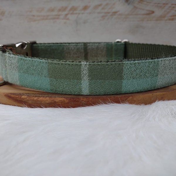 Plaid Dog Collar Etsy