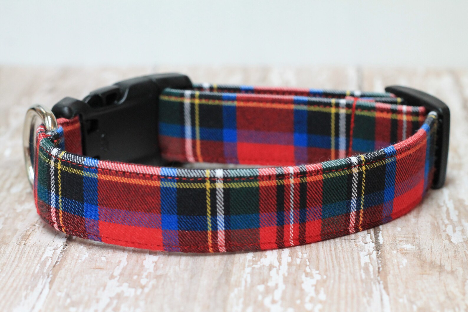 Scottish Dog Collar Red Plaid Dog Collar Tartan Plaid Etsy