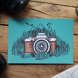 Carte sérigraphiée - Focus
