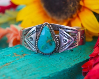 Old Pawn Turquoise Cuff Bracelet