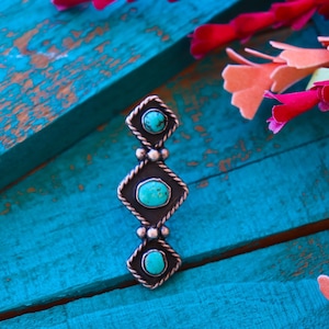 Old Pawn Turquoise Ring Size 7