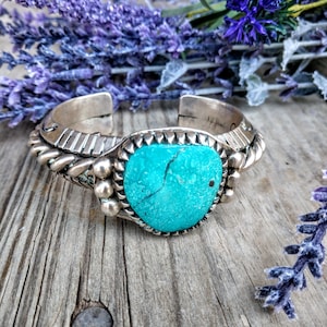 Heavy Vintage Turquoise Cuff
