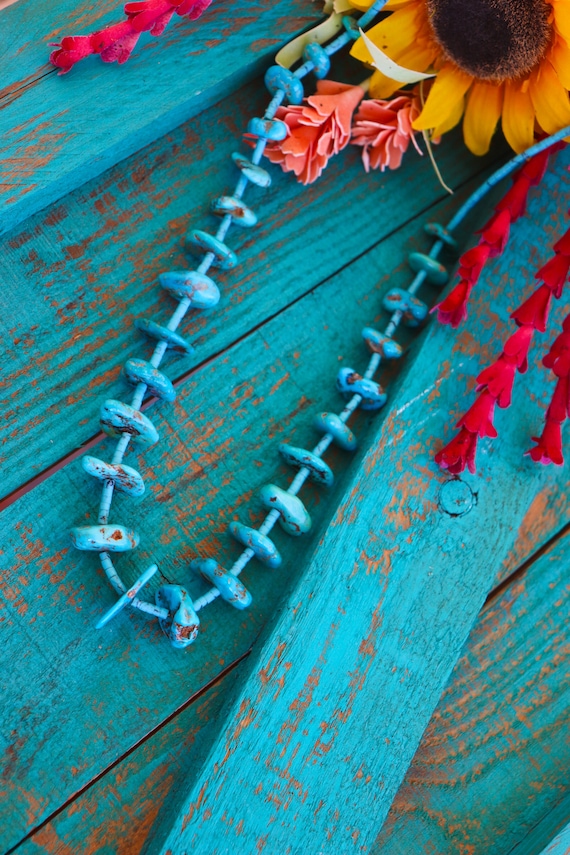 Vintage Turquoise Beaded Necklace