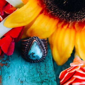 Old Pawn Turquoise Ring Size 6