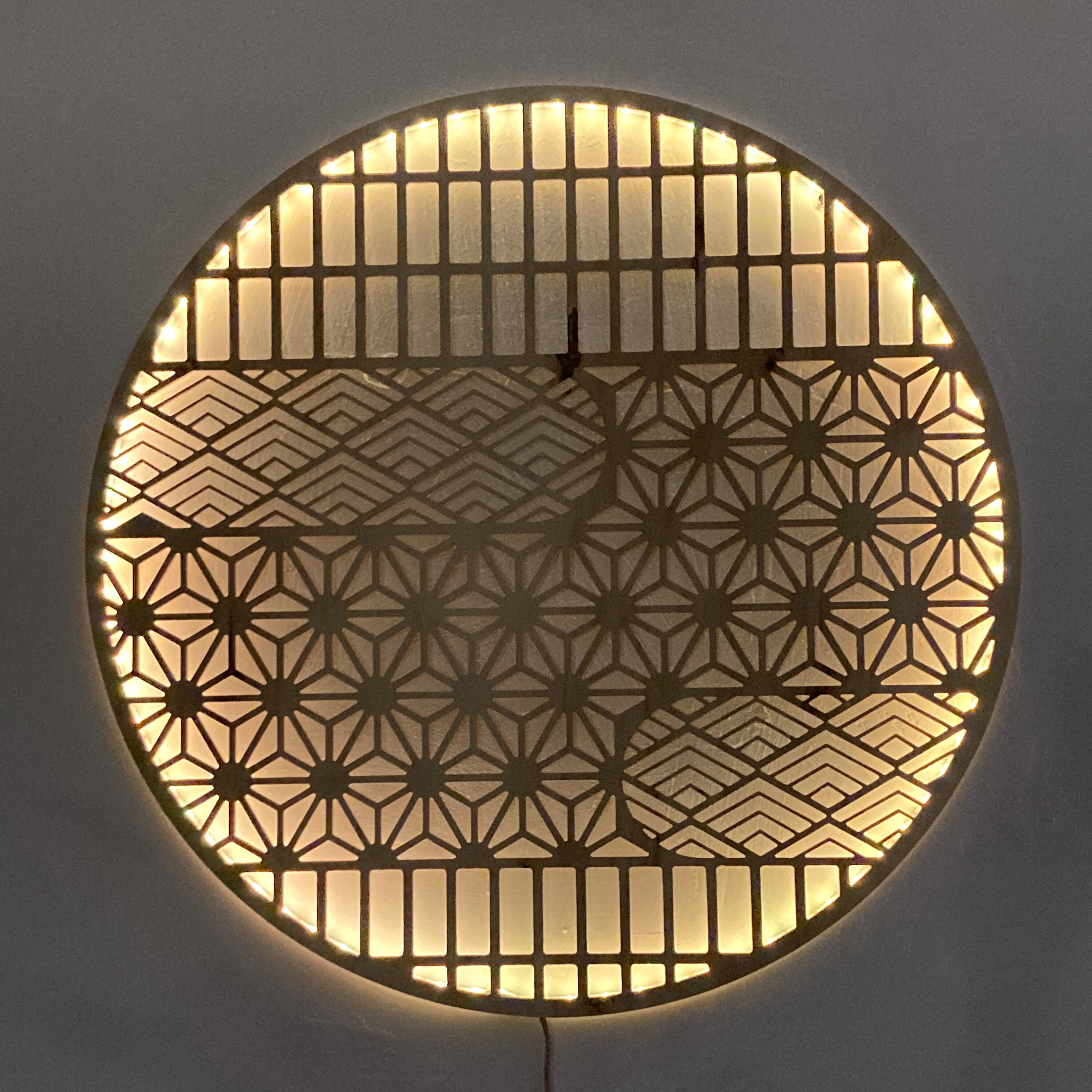 Luminaire Bois Sunny 90 cm Fait Main