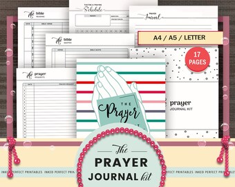 PRAYER JOURNAL KIT, Prayer Planner, Bible Study Journal, Notes, Bible Reading, Quotes, Sunday School, Church Notes, Christainity, Fasting