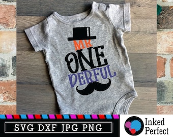 Mr Onederful Svg Download, One Year Old Birthday Shirt, First Birthday Boy Printable, Digital File, Clipart, Party, PNG, DXF, Cut File, Jpg