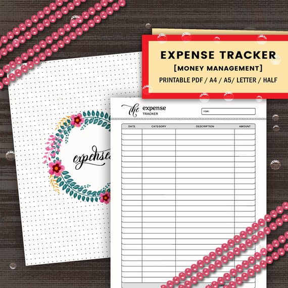 spending insert expense tracker