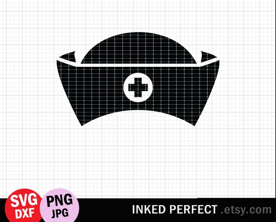 Download Nurse Hat Monogram Cut File Monogram Nurse Hat Svg Nursing Etsy
