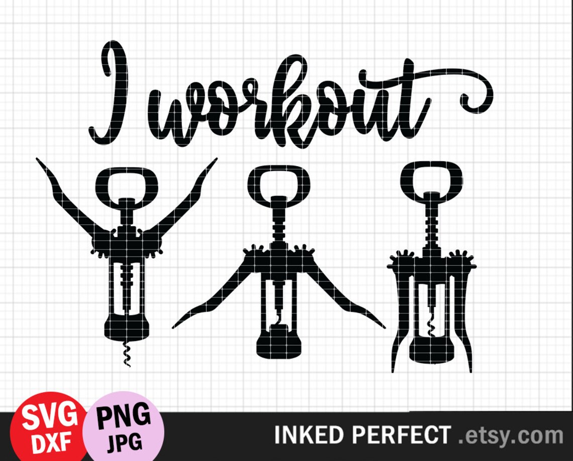I Workout SVG Funny Working Out Quote Exercise Kitchen SVG Etsy