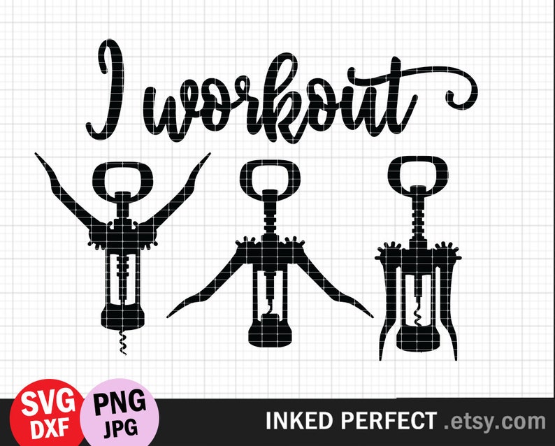 Download I Workout SVG Funny Working Out Quote Exercise Kitchen SVG | Etsy