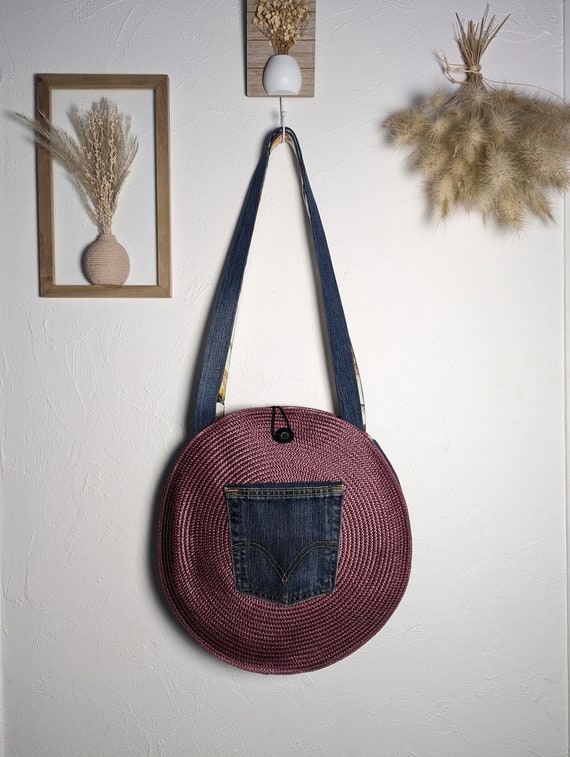 Sac rond tissu top