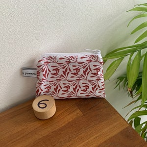 Fabric purse, pouch, pencil case 6 - Rouge