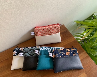 Porte-monnaie ou pochette tout en tissu