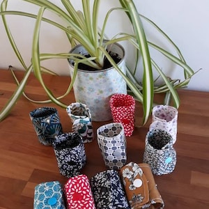 Portatovagliolo in tessuto, decorazione da tavola - personalizzabile con ricamo - Zero rifiuti